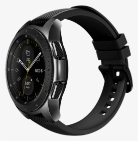 42mm Galaxy Watch In Midnight Black On Left With Onyx - Samsung Galaxy Watch 46mm Black, HD Png Download, Transparent PNG