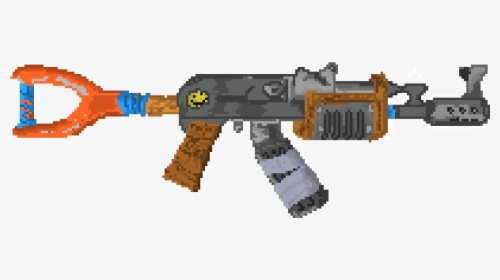 Rust Png - Rust Ak47 - Pixel Art Fortnite Gun, Transparent Png, Transparent PNG