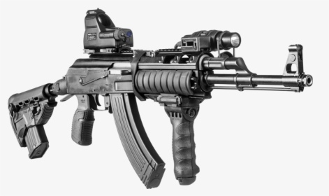 Ak 47 With M4 Stock, HD Png Download, Transparent PNG