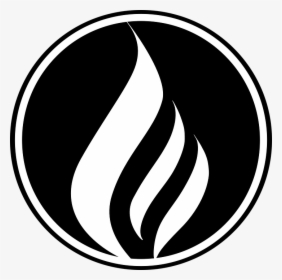Fire, Flame, Black, Circle, Logo, Symbol, Icon - Black And White Fire Clipart Png, Transparent Png, Transparent PNG