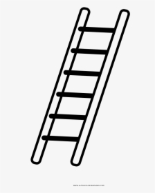 Ladder Coloring Page - Stairs, HD Png Download, Transparent PNG