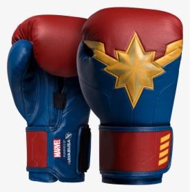 Captain Marvel Boxing Gloves   Itemprop Thumbnail   - Captain Marvel Boxing Gloves, HD Png Download, Transparent PNG