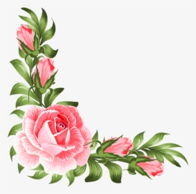 Corner Flower Clipart - Transparent Floral Corner Png, Png Download, Transparent PNG