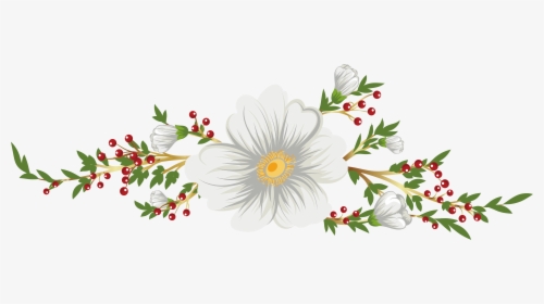 Transparent White Flower Clipart Png - Transparente Flores Blancas Png, Png Download, Transparent PNG