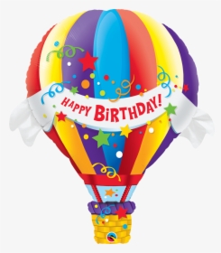 Birthday Hot Air Balloon - Hot Air Balloon Helium Balloon, HD Png Download, Transparent PNG