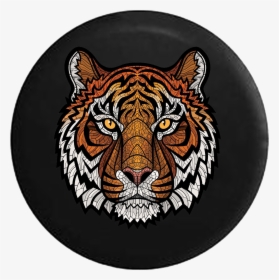 Transparent Tiger Stripes Clipart - Tiger Mosaic, HD Png Download, Transparent PNG