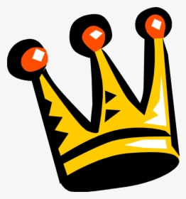 Vector Illustration Of Crown Symbolic Monarch Or Royalty - Crown Icon, HD Png Download, Transparent PNG