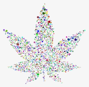 Circular Marijuana Leaf Ii Prismatic - Transparent Marijuana Christmas Clipart, HD Png Download, Transparent PNG