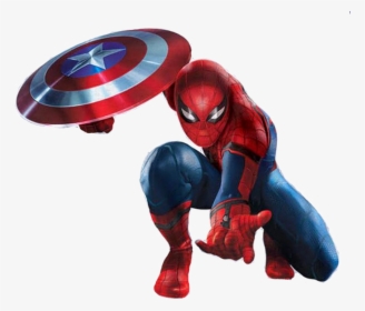 Spider Man Captain America - Spiderman Civil War Png, Transparent Png, Transparent PNG