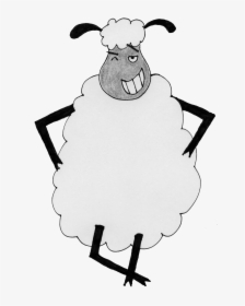 Drawing Sheep Illustrated Transparent Png Clipart Free - Bad Sheep, Png Download, Transparent PNG
