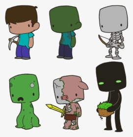 Night And Nether Booster Pack This Pack Includes Steve, - Zombie Cute Drawing Minecraft, HD Png Download, Transparent PNG