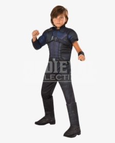 Kids Marvel Civil War Deluxe Hawkeye Costume - Hawkeye Costume, HD Png Download, Transparent PNG