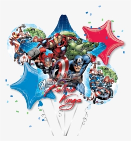 Avengers Animated Bouquet - Avengers Animated Balloon Bouquet, HD Png Download, Transparent PNG