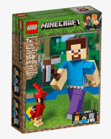 Minecraft ™ Steve Bigfig With Parrot 21148 Minecraft, HD Png Download, Transparent PNG