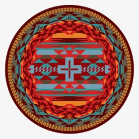 Rustic Cross Sunset 8ft Round Rug - Circle, HD Png Download, Transparent PNG