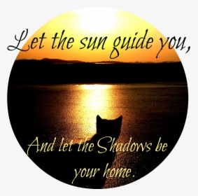 Cat Silhouette River Sun Sunset Stuff High Contrast - Poster, HD Png Download, Transparent PNG
