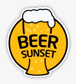 Logo Beer Sunset - Logo Beer Em Png, Transparent Png, Transparent PNG