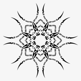 Tribal Art Png - Snowflake Stencil, Transparent Png, Transparent PNG