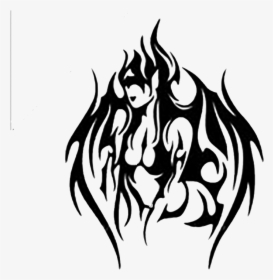 Fkaming Woman Decal - Tribal Demon, HD Png Download, Transparent PNG