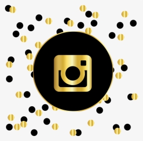 Pinterest, Social Media, Icons, Website, Symbol, Circle - Black And Gold Instagram Icon, HD Png Download, Transparent PNG