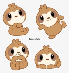 Cute Sloth Png - Kawaii Sloth Png, Transparent Png, Transparent PNG