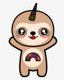 Cute Sloth Face Drawings - Cute Easy Sloth Drawings, HD Png Download, Transparent PNG