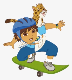Diego On Skateboard - Go Diego Go Skateboard, HD Png Download, Transparent PNG
