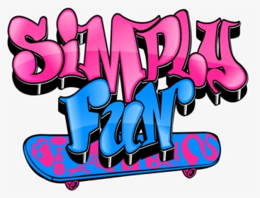 Simply Fun Logo - Skate Board Graffiti Png, Transparent Png, Transparent PNG