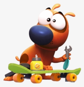 Pat Working On Skateboard - Pat The Dog Disney Channel, HD Png Download, Transparent PNG