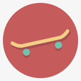 Circle Icons Skateboard - Skateboard Wheel, HD Png Download, Transparent PNG