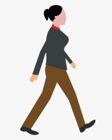 Clipart Walking Female Walking - Walk Png, Transparent Png, Transparent PNG