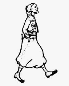 Outline Of A Woman Walking, HD Png Download, Transparent PNG