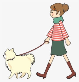 Labrador Retriever Pet Sitting Dog Walking Woman - Person Walking Dog Clipart, HD Png Download, Transparent PNG