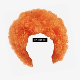 Wig Orange Curly - Transparent Background Clown Wig Transparent, HD Png Download, Transparent PNG