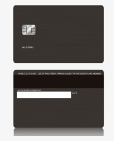 Black Card Png - Back Of Black Credit Card, Transparent Png, Transparent PNG