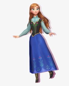 Elsa Anna Frozen Olaf Hair - Princess Anna Hair Down, HD Png Download, Transparent PNG