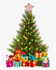 Christmas Tree & Presents, HD Png Download, Transparent PNG