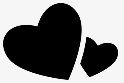 Big And Small Hearts Comments - Small Black Hearts Png, Transparent Png, Transparent PNG