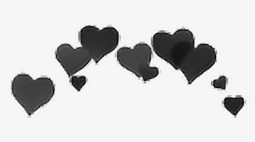 Heart Desktop Wallpaper Clip Art - Transparent Black Heart Crown, HD Png Download, Transparent PNG