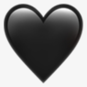 #black #heart #blackheart #black #heart #emoji #heartemoji - Heart, HD Png Download, Transparent PNG