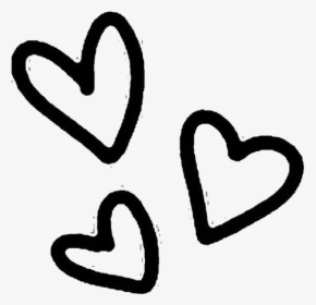 #kawaii #cute #heart #hearts #black #overlay #png #tumblr, Transparent Png, Transparent PNG