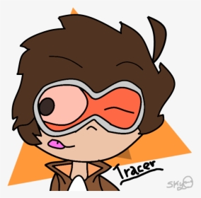 Art ~ Me Tracer ~ Overwatch ~ Blizzard - Cartoon, HD Png Download, Transparent PNG