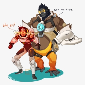 Overwatch Winston And Tracer , Png Download - Overwatch Winston Drawing, Transparent Png, Transparent PNG