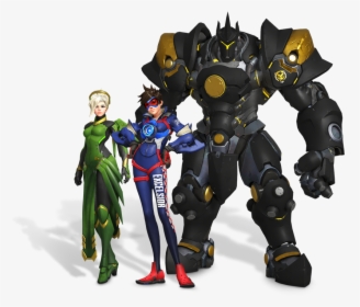 Tracer And Reinhardt - Seoul Dynasty All Skin, HD Png Download, Transparent PNG
