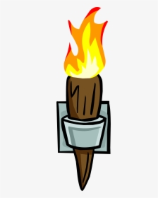 Torch Clipart Torch Book - Torch On Wall Clipart, HD Png Download, Transparent PNG