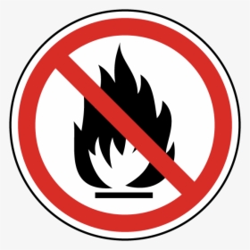 No Fire / Flame Label - No Open Flames Sign, HD Png Download, Transparent PNG