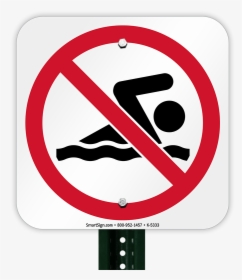 No Swimming Sign Png, Transparent Png, Transparent PNG