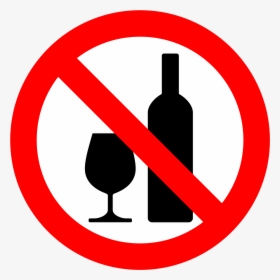 Don T Drink Alcohol - No Alcohol Sign Png, Transparent Png, Transparent PNG