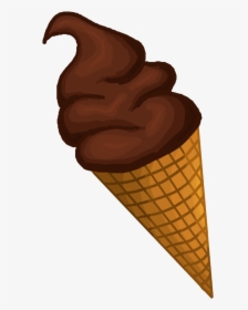 Ice Cream Cone Png - Chocolate Ice Cream Transparent Background, Png Download, Transparent PNG
