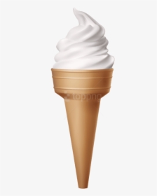 White Ice Cream Png, Transparent Png, Transparent PNG